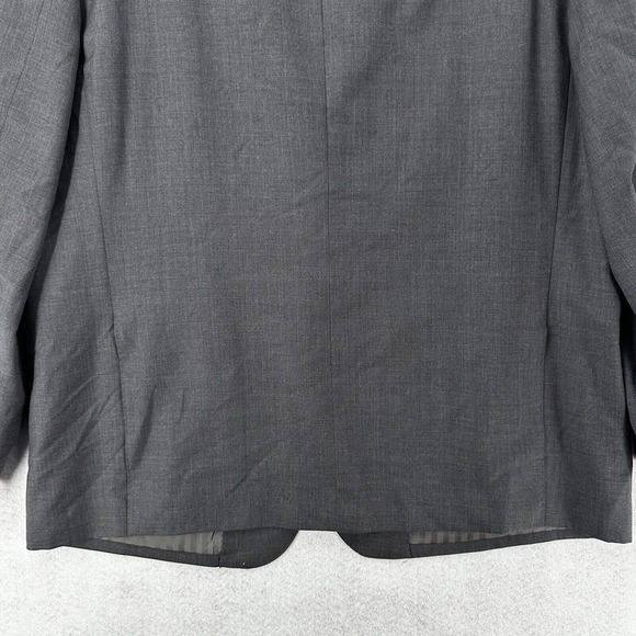 Baroni Sport Coat Mens 44 SHORT Super 150 Wool Blazer Jacket Gray - Picture 7 of 14